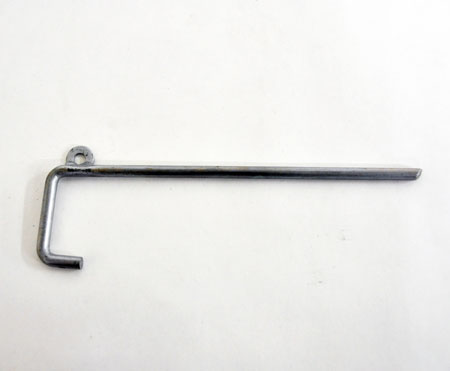 Heavy Duty Steel Hook 12" Long With  Eyelet