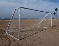 7' x 18' Sand Soccer Goals 2" Square Aluminum (PAIR)