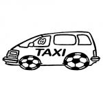 Soccer Sticker   - Taxi Design