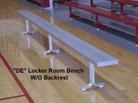 Aluminum Locker Room Bench Without Backrest