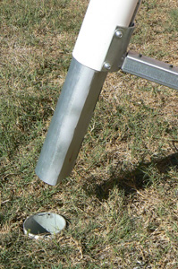 Ground Sleeves for  Round 4" with Clip Channel Goals