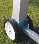 Removable  Wheels for 4" Square tubing Goals