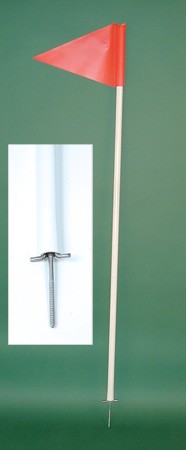 Heavy  Duty Corner Flags  With Screw Tip - Set of 6