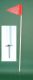 Heavy  Duty Corner Flags  With Screw Tip - Set of 6