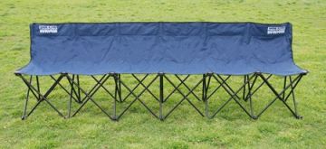 Folding Sports Bench - 6 Seaters with Back - Royal Blue
