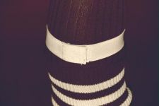 Soccer Sock Holders - 1" Black Elastic