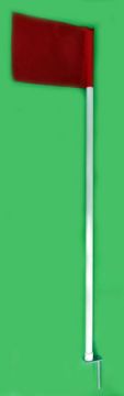 Extra Heavy Duty Corner Flags -  1 3/8" PVC - Set of 4