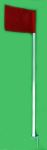 Extra Heavy Duty Corner Flags -  1 3/8" PVC - Set of 4