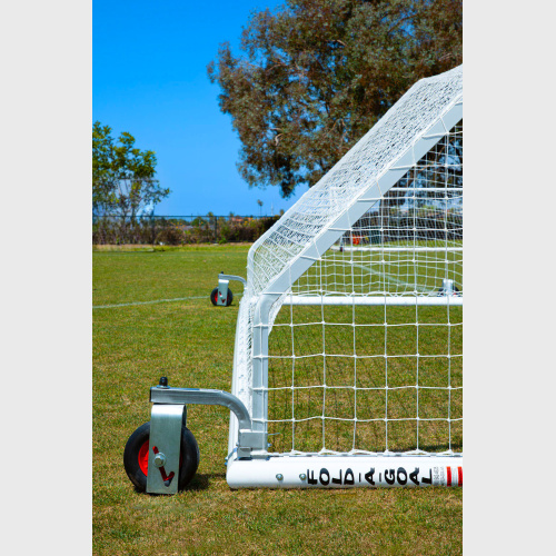 8' x 24' Deluxe Pro Soccer Goals w/Clip Channel (PAIR)
