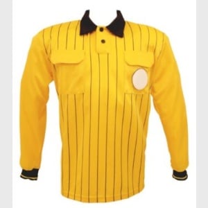 Classic Referee Shirt Long Sleeve Yellow