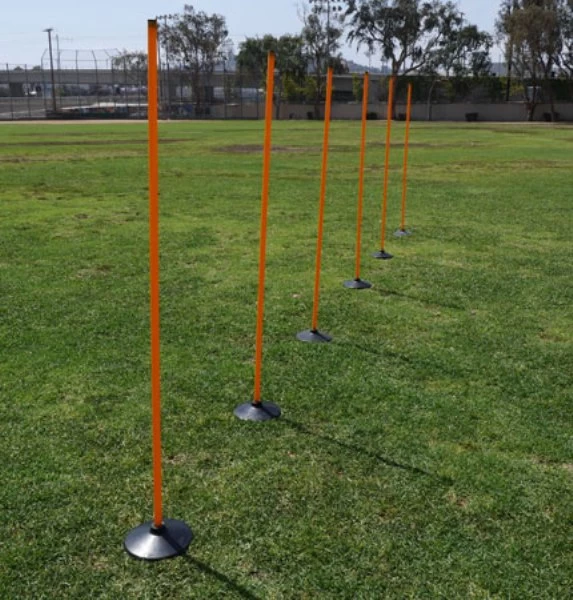 Weighted Rubber Base Agility Poles Weighted Rubber Base Agility Poles