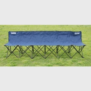 Folding Sports Bench - 6 Seaters with Back - Royal Blue