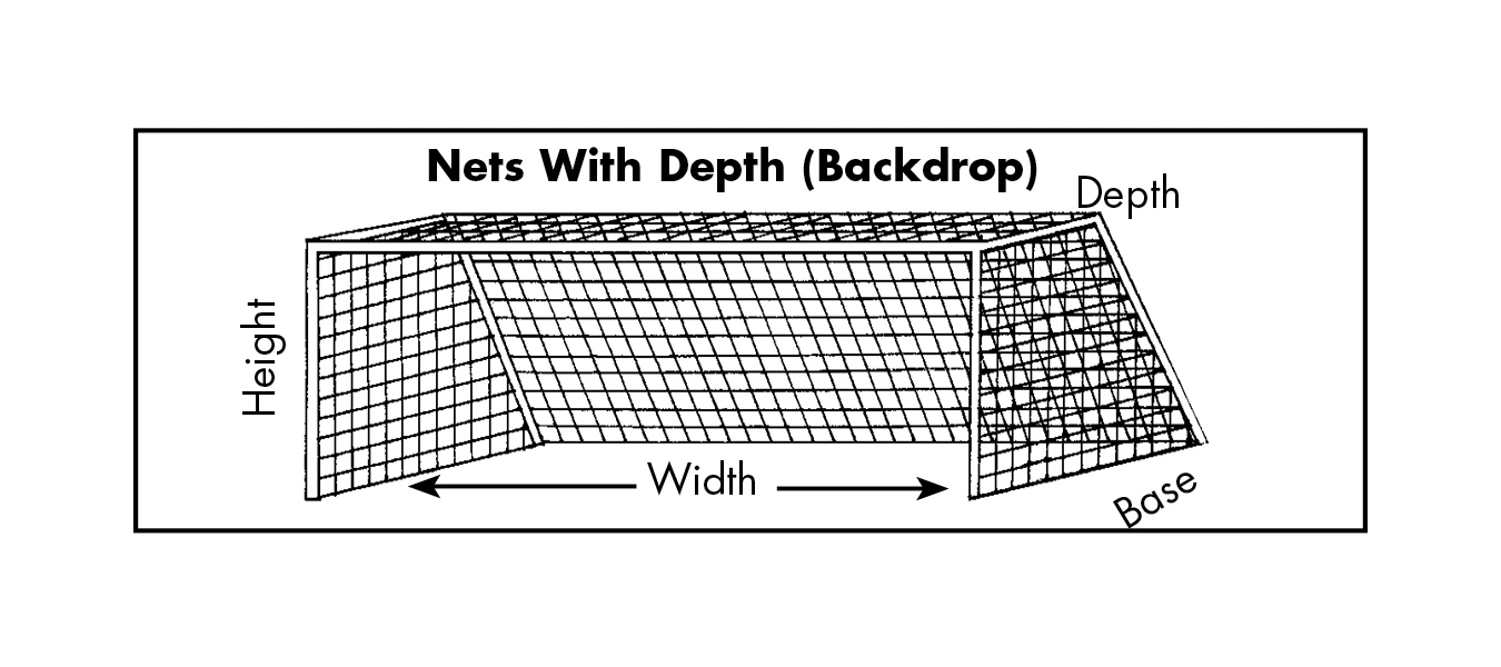 8' x 14' - 3mm Nets With Depth 8' x 14' - 3mm Nets With Depth